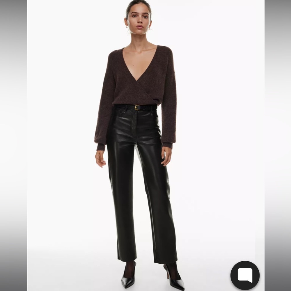 Aritzia Wilfred Melina Vegan Leather Pants